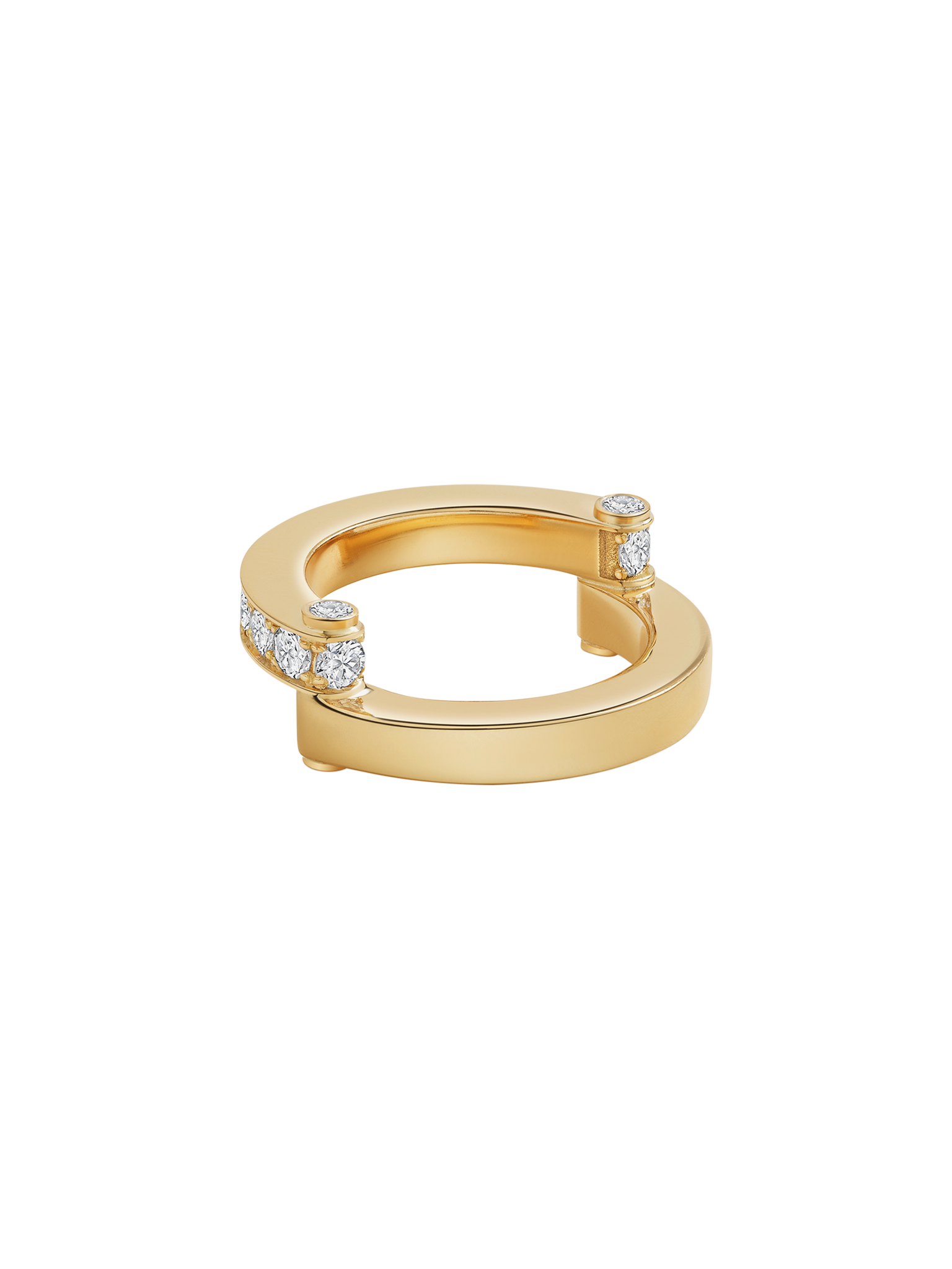 Hinged pavé ring